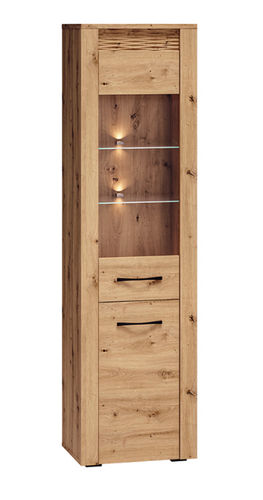 Witryna Wąska 2- Drzwiowa 2D 55 cm Dąb Artisan ARTEMIS ML na Arena.pl