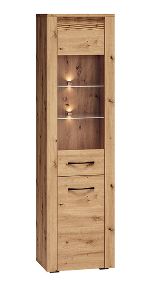 Witryna Wąska 2- Drzwiowa 2D 55 cm Dąb Artisan ARTEMIS ML zdjęcie 1