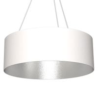 Lampa wisząca ROBIN MLP4482 Milagro zwisowa okrągła biała srebrna