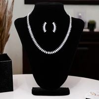 kolczyki i naszyjnik ze stali chirurgicznej platerowane złotem komst29