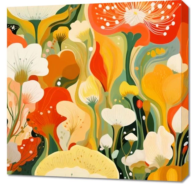 Obraz 70x70cm Kwiatowy Raj zdjęcie 1