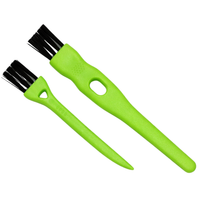 Zestaw małych 2 pędzelków do czyszczenia detali elektroniki i auta zielone