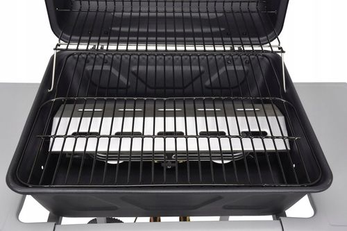 GRILL GAZOWY OGRODOWY BAVEN 2 PALNIKI, 5,5KW Z POKRYWĄ Z TERMOMETREM LUND na Arena.pl