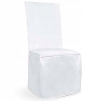komunijny POKROWIEC na zwykłe krzesło BIAŁY na ślub wesele KOMUNIĘ chrzest
