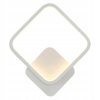 KINKIET BIAŁY LED NOWOCZESNY LAMPA ŚCIENNA 3 BARWY ŚWIATŁA 12W 28CM