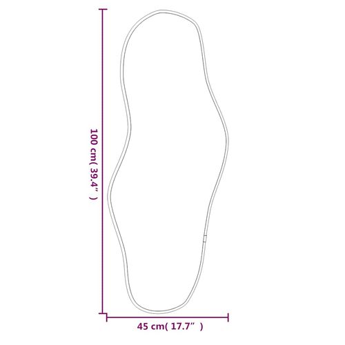 Lustro ścienne, srebrne, 100x45 cm na Arena.pl