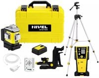 NIVEL SYSTEM CLx3G PRECYZYJNY LASER KRZYŻOWY ZIELONY 360° STATYW ODBIORNIK