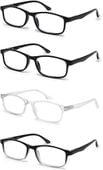 Okulary do Czytania Filtr Światła Niebieskiego 4 szt Przybliżenie 2x