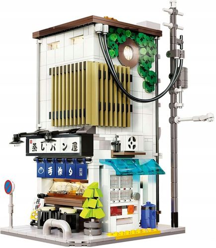 KLOCKI CADA JAPOŃSKI SKLEP Z BUŁKAMI BUN SHOP BUDYNEK ŚWIATŁO LED 1108 EL. na Arena.pl