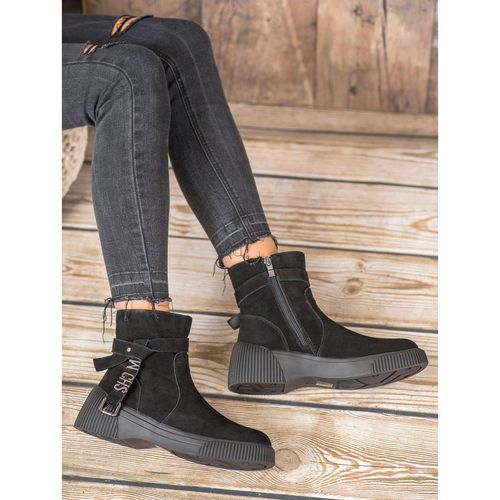 Skórzane Botki Na Platformie r.39 na Arena.pl