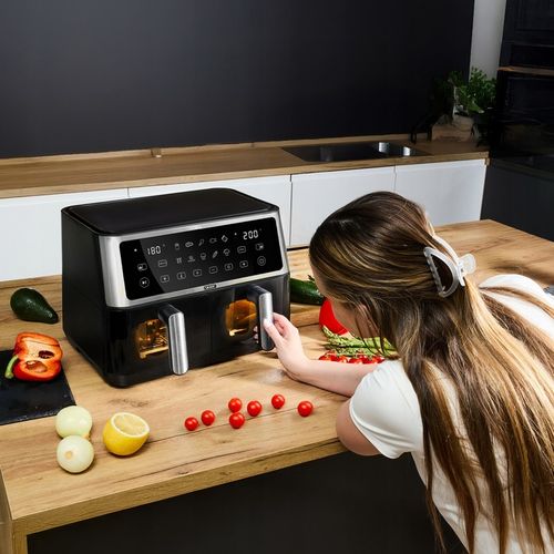 Frytkownica beztłuszczowa Dwukomorowa 10L Air Fryer Yoer 2850W 10 na Arena.pl