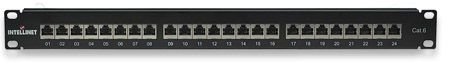 Patch panel FTP Cat6 24 porty, 1U, czarny zdjęcie 2