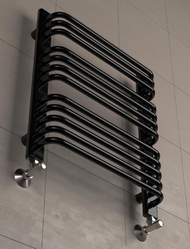 GRZEJNIK ŁAZIENKOWY STELLA 1580x550 CZARNY POŁYSK na Arena.pl