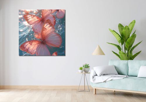 Obraz 100x100cm Świetliste Motyle na Arena.pl