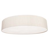 Abażurowy plafon pokojowy Turda 8958 materiałowy plafon biały
