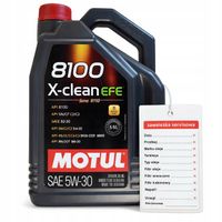 Olej silnikowy Motul 8100 X-Clean EFE 5W-30 5 l API SN+zawieszka
