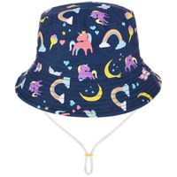 Granatowy Kapelusz Dziecięcy Z Regulacją Bawełniany Letni Kap-Mds-6