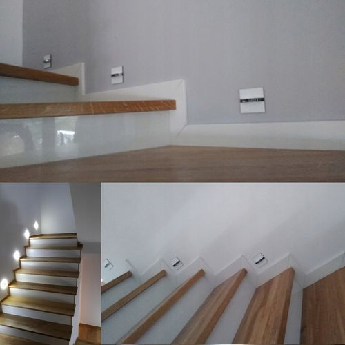 Oprawa schodowa oświetlenie schodowe lampka na schody LED 230V Q8 na Arena.pl