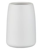 Kubek łazienkowy na szczoteczki 350 ml ceramiczny biały matowy gładki