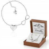 Srebrna 925 bransoletka NIESKOŃCZONOŚĆ INFINITY