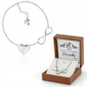 Srebrna 925 bransoletka NIESKOŃCZONOŚĆ INFINITY