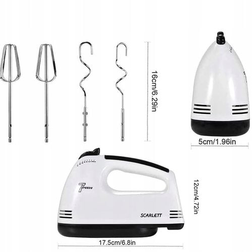 Mikser Ręczny Elektryczny Do Ciast Kremu 7 Biegowy Trzepaczka Robot na Arena.pl