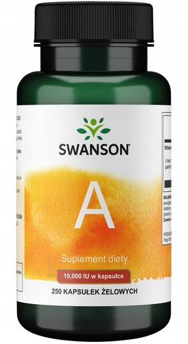 SWANSON WITAMINA A 10 000JU 250 kap RETINOL DUŻA na Arena.pl