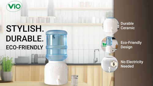 Ceramiczny Dystrybutor Wody ViO CD-02 Biały Winogron Zestaw Basic na Arena.pl