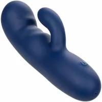 calexotics cashmere silk duo blue - masażer dwusilnikowy, silikon