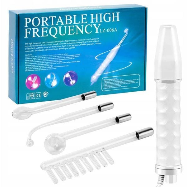 DARSONVAL DERMA WAND DARSONVAL 4 ELEKTRODY PELOTY NAJMOCNIEJSZY PRO zdjęcie 2