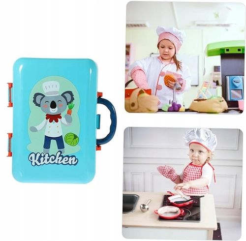 ZESTAW KUCHNIA W WALIZCE Kuchenka do gotowania ZABAWKA DLA DZIECI WALIZKA na Arena.pl