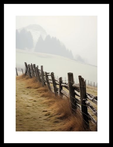 Plakat 21x29,7cm Spowity Mgłą na Arena.pl