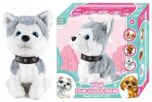 PIESEK Pies Interaktywny SZCZEKA SIADA WĘSZY REAGUJE NA DŹWIĘK na Arena.pl