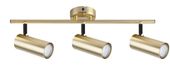 Colly lampa sufitowa mosiądz 3x15W GU10 klosz mosiądz