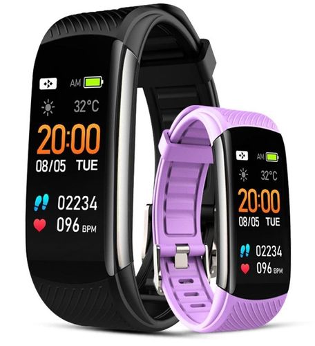 Smartband Giewont Fit&GO Duo GW200-8 - Black + Pasek Touch of Lavender na Arena.pl