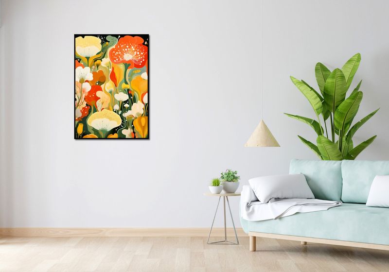 Plakat 64x90cm Kwiatowy Raj zdjęcie 4