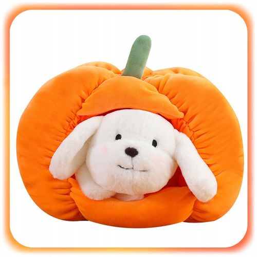 MASKOTKA PIESEK W DOMKU Z DYNI Pluszowy Pies PLUSZAK 2w1 dla dzieci 25 cm na Arena.pl