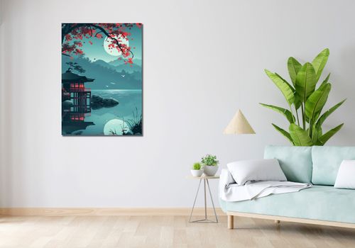 Obraz 70x100cm Japoński Pawilon na Arena.pl