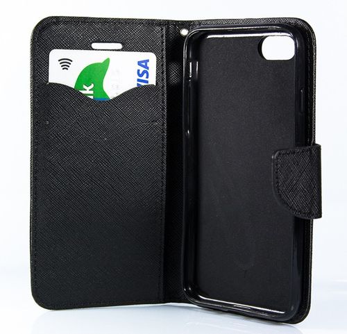 Etui portfel Fancy do iPhone 7 czarny na Arena.pl