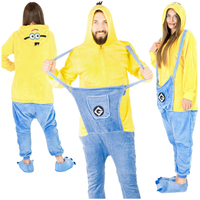 Piżama minionek prezent kombinezon ciepły kigurumi damski męski zamek S