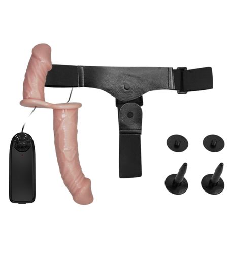 Podwójny penis z pasem i wibracjami na Arena.pl
