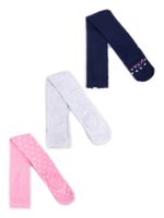 Rajstopy dziewczęce bawełniane we wzory 3PAK  56-62 YOCLUB