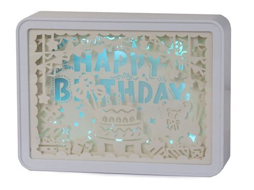 LAMPKA NOCNA TABLICA 3D KOLORY RGB LED PILOT DOTYK na Arena.pl