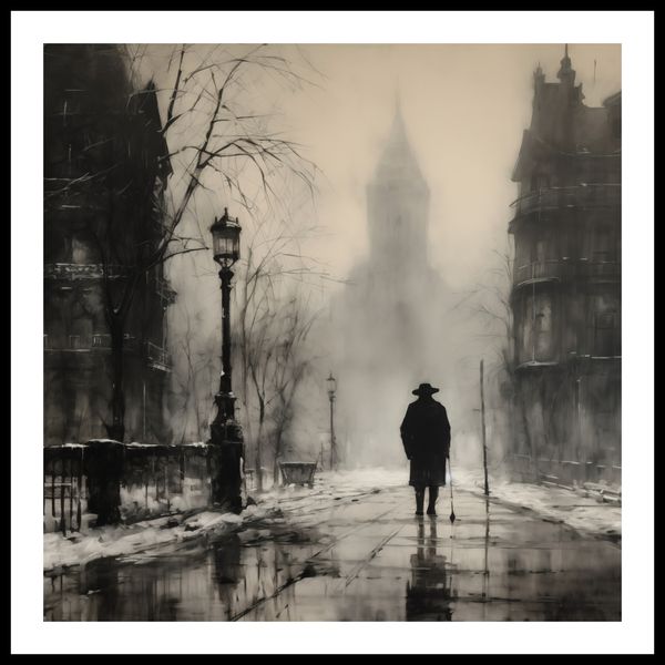 Plakat 80x80cm Mgła nad Londynem zdjęcie 3