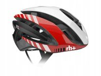 2X Kask rowerowy szosowy aero zeroRH+ Z Alpha biały czerwony Shiny Mat L/XL