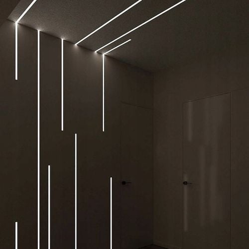 Profil LED aluminiowy wpuszczany do płytek płyt GK gipsowych 2m klosz na Arena.pl