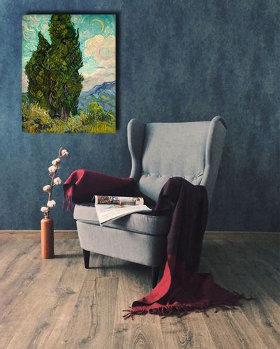 Cyprysy - Vincent van Gogh - obraz na płótnie 40x50 cm na Arena.pl