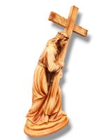 Figura Jezus Z Krzyżem 31,5 Cm | Figurka Religijna Jezusa | Polyresin