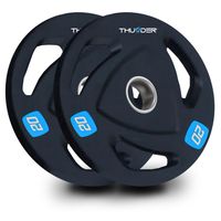 Zestaw obciążeń 40kg olimpijskich 51mm z uchwytami solidne gryf Thunder