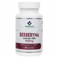 BERBERYNA HCL (Berberys) Ekstrakt 98% 500 mg CZYSTA 60 kapsułek